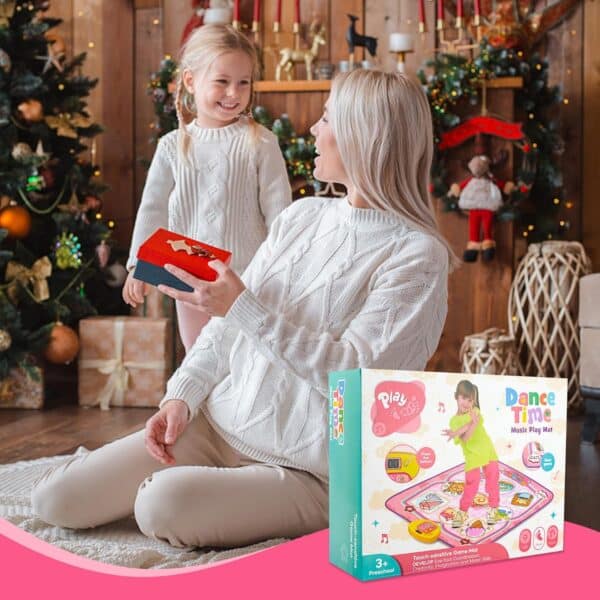 Unicorn Dance Mat, Unicorn Toys for Girls Age 4-6, Girls Toys Age 6-8, Adjustable Volume with LED, 6 Game Modes, Electronic Dancing Mat as Christmas Birthday Gift for 3 4 5 6 7 8 9+ Girls