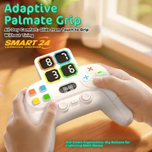 Electronic 24 Game - Math Puzzle Controller with Screen, for Kids Ages 6+, Birthday/Christmas/Back-to-School Learning Gift, Improves Arithmetic, Memory & Problem-Solving Skills, Brain Training Tool, Interactive Screen, Highquality Buttons, Arithmetic Trainer, Elementary Students 6 1