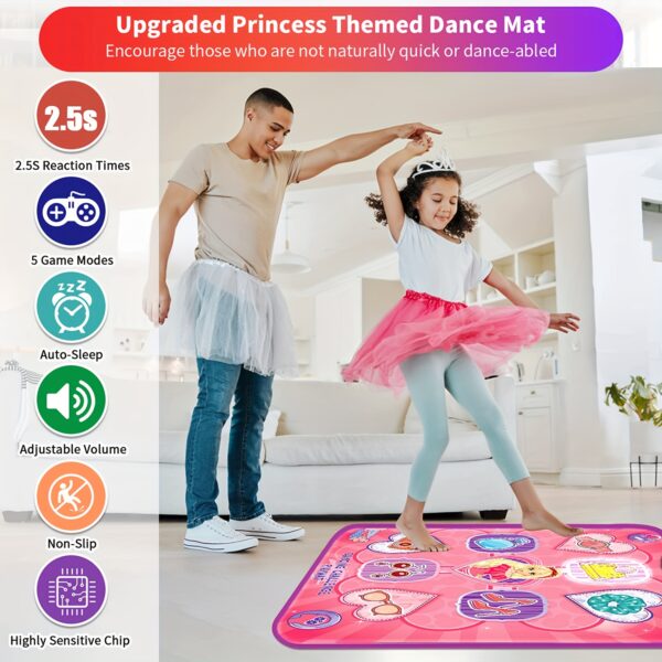 Electronic Dance Mats for Kids - Interactive Light Up Game Mat with 5 Challenge Levels