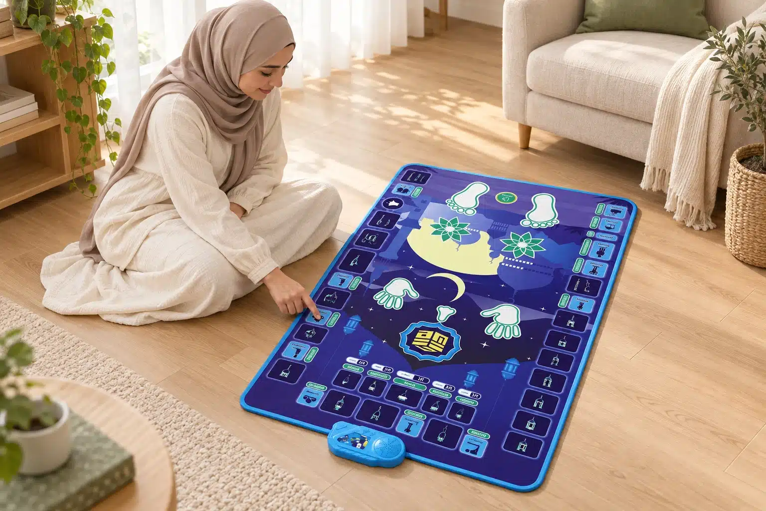 Large Interactive Prayer Mat 3 Adult learning at home with the large prayer mat, ages 14+