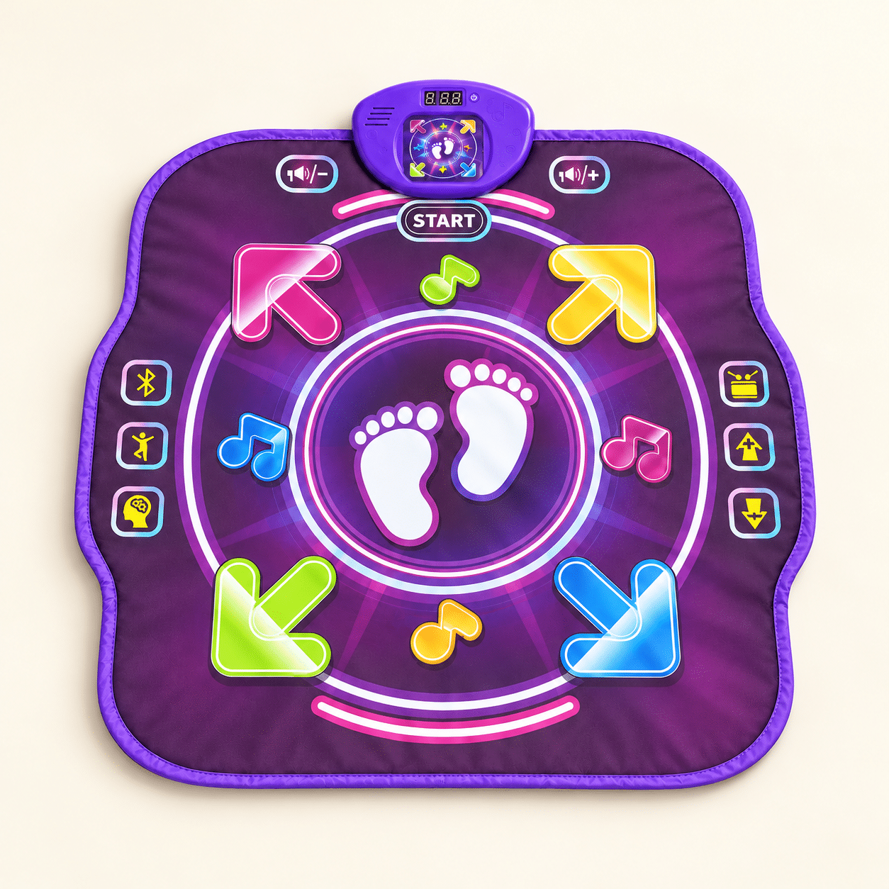 Purple dance mat studio illustration